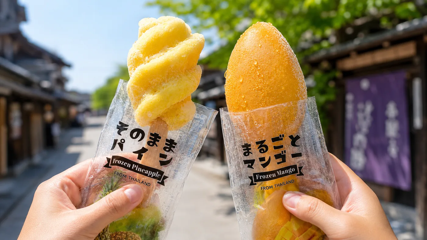 観光地の食べ歩き商材イメージ